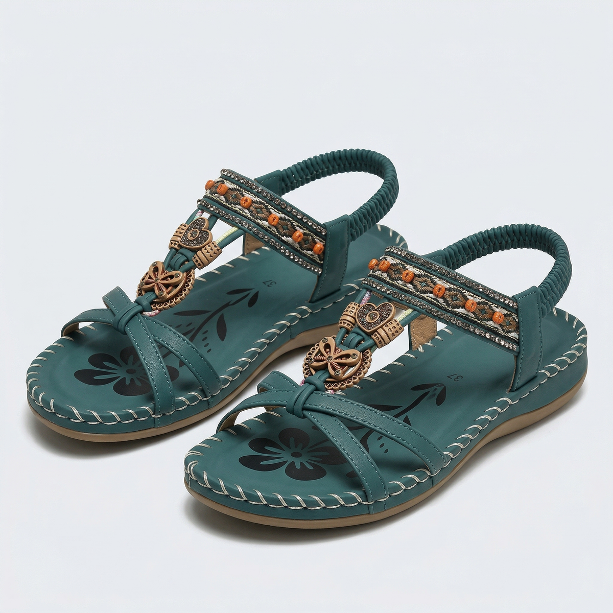 Nadia™ Sandales orthopédiques de style Ibiza pour le confort et l'élégance.