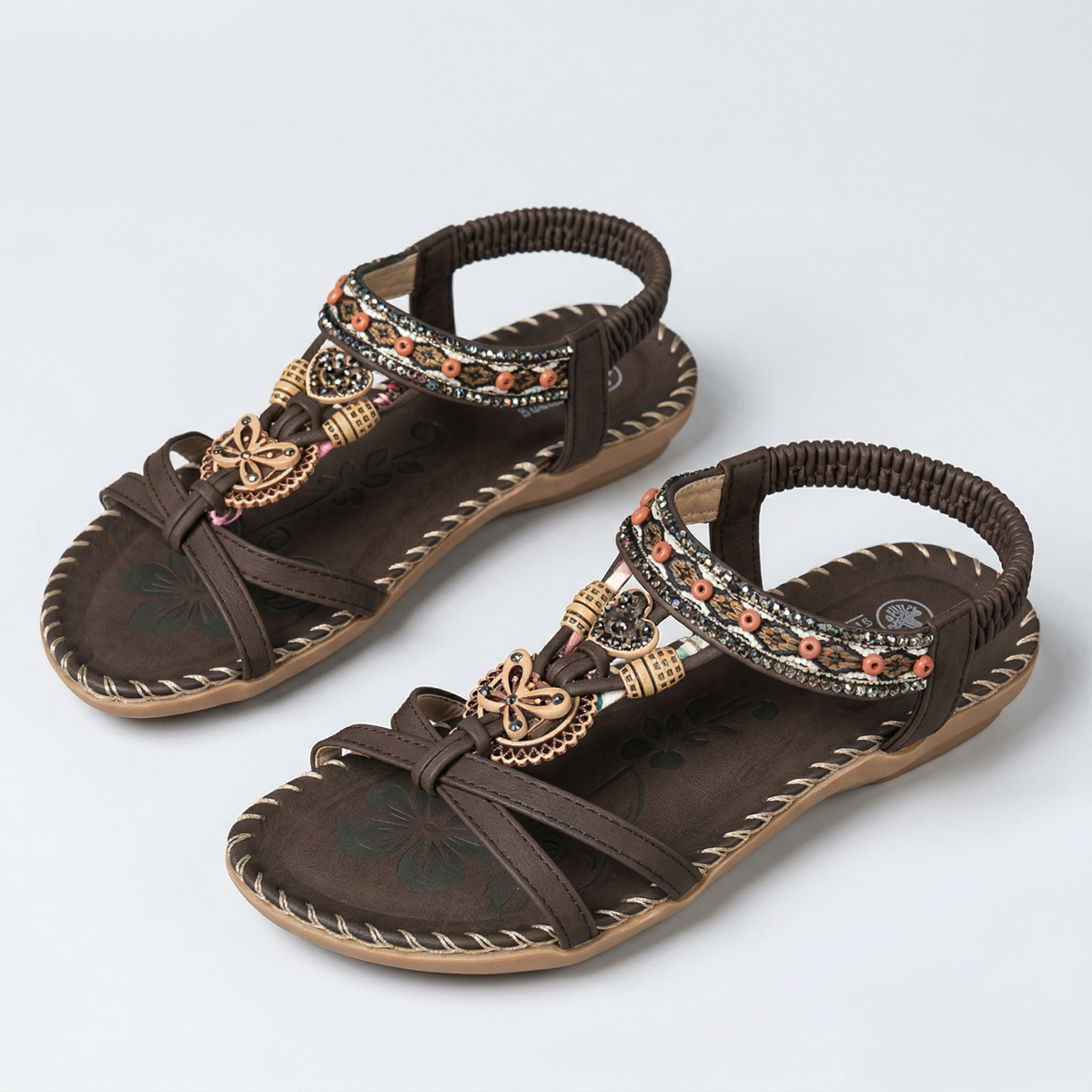 Nadia™ Sandales orthopédiques de style Ibiza pour le confort et l'élégance.