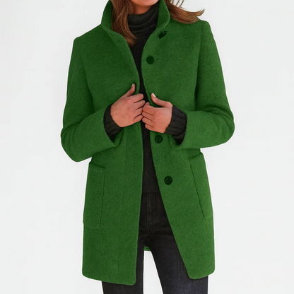 Éléonore | Manteau en laine à coupe midi