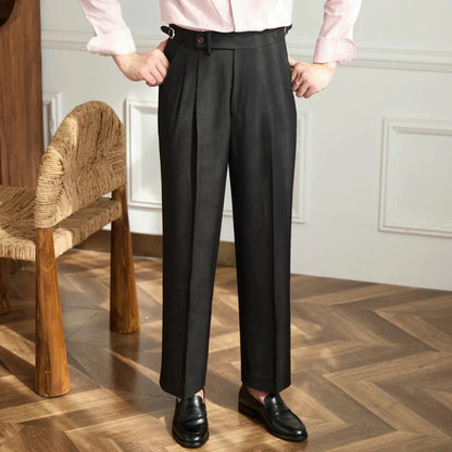 Pantalon fluide taille haute élégant