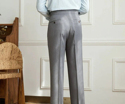 Pantalon fluide taille haute élégant