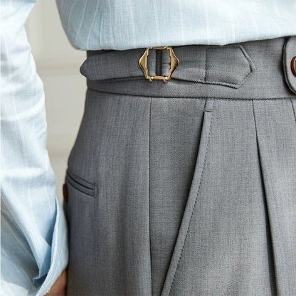 Pantalon fluide taille haute élégant