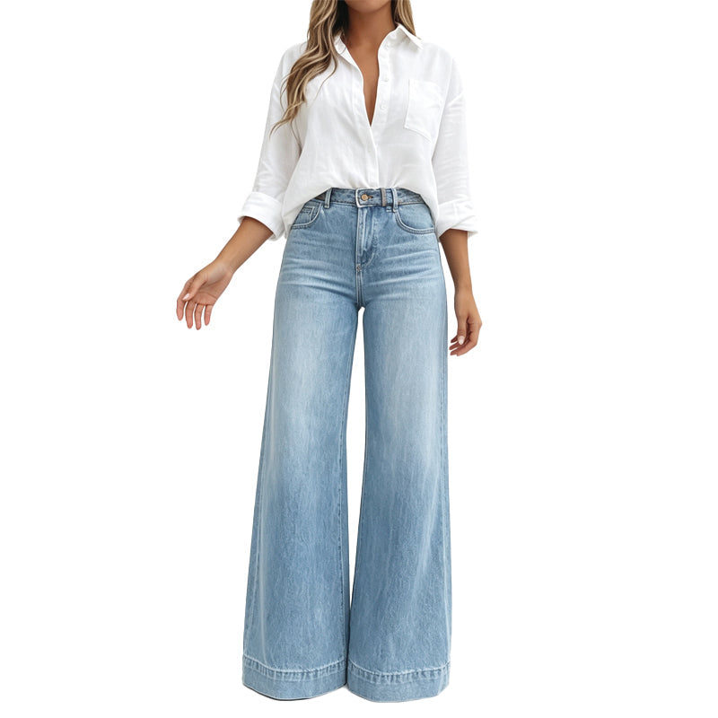 Lucia | Jean Jambe Large Effet Amincissant