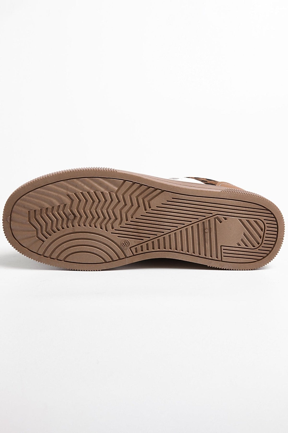 Amber™ : Baskets en cuir et cuir imprimé léopard