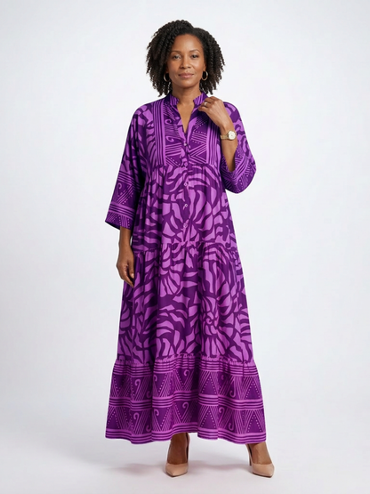 Robe Midi à Boutons Marielle