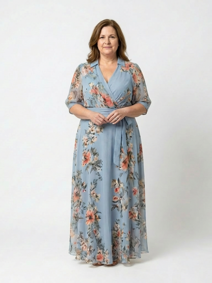Robe Maxi à Enveloppe Elowen